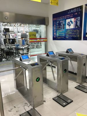 Πύλη ασφαλείας εσωτερικού ελέγχου πρόσβασης με αναγνώστη καρτών από ανοξείδωτο χάλυβα